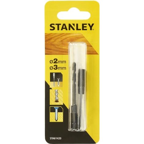 2 BROCAS PILOTO D. 2, 3 MM. EJE 6,35MM - STANLEY BLACK & DECK
