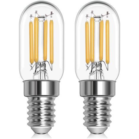 Lot de 2 ampoules LED E14 pour réfrigérateur Blanc naturel 4000 K T22 Ampoule pygmée SES 25 W-30 W 230 V pour ampoules de réfrigérateur, ampoules de machine à coudre (1/5)