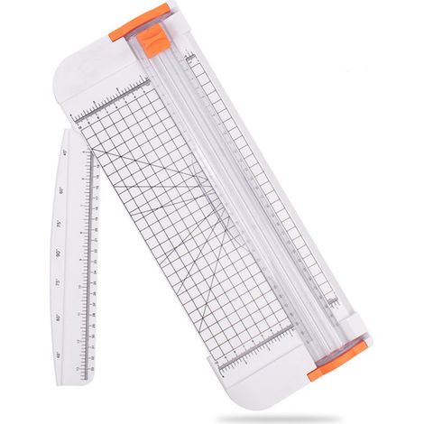 Coupe-papier portable A4, appareil de découpe manuel, couleur blanche (1/5)