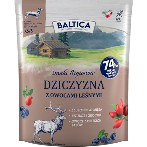 SAVEURS DES RÉGIONS DE BALTICA Venaison aux fruits des bois XS / S 1 kg (1/2)
