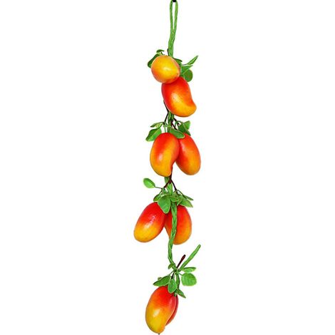 Ficelle suspendue de fruits artificiels, Simulation réaliste de résistance à la décoloration pour ornements de cuisine à domicile (1/5)