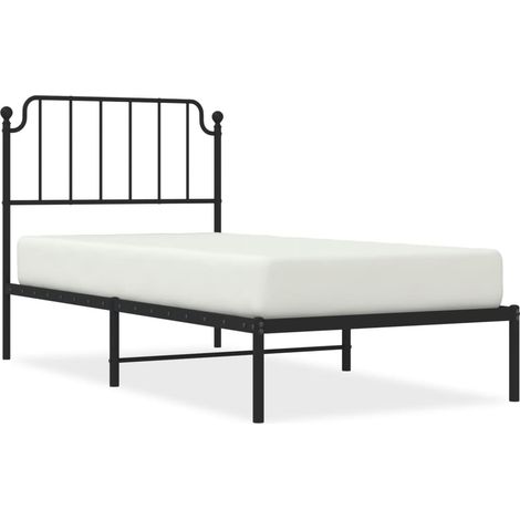 Maison Exclusive - Estructura cama sin colchón con cabecero metal (1/5)