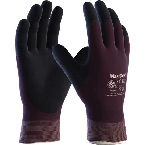 Atg MAXIDRY® OIL™ Schutz Handschuhe rot schwarz bequem