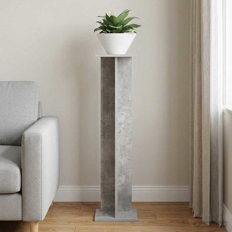 vidaXL Supporto per piante Grigio Cemento 25 x 25,5 x 100,5 cm