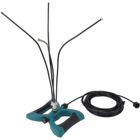 Brumisateur sur pied pour extérieur, système de brumisation rafraîchissant, angle flexible et réglable, anti-fuite, portable, avec tuyau d'extension de 10 m pour jardin (filetage US). (1/5)