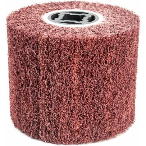 Brosse Abrasive Brosse en Fibre Synthétique pour Rénovateur Extérieur, Ø120x100x19mm, Grain 60-LIAIKI (1/5)