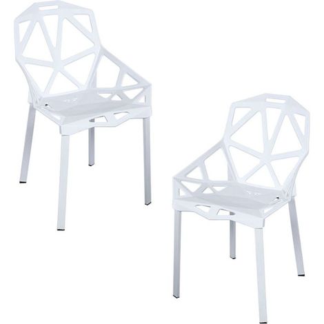 Packs Sillas Comedor - Pack 2 Sillas Omega - Blanco (1/5)
