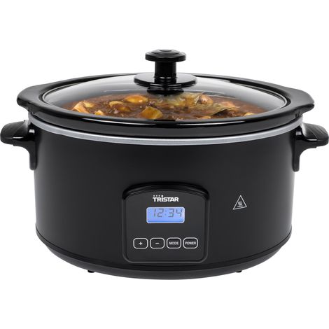 TRISTAR Slow-Cooker VS-3920, 4,5 L, 210 W, mit Keramikeinsatz, schwarz (1/5)