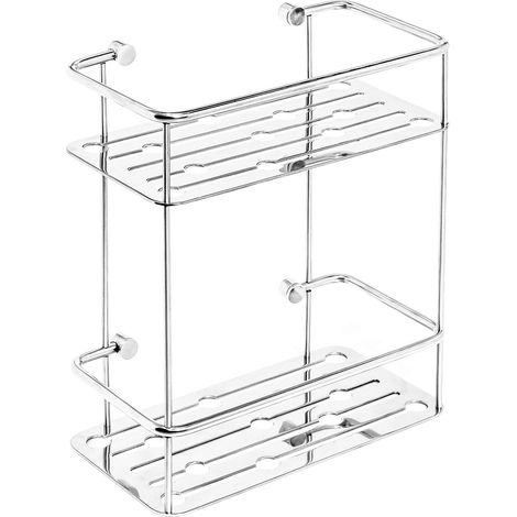 Ablage Duschkorb Duschkabine rechteckig 2 Regale Edelstahl mod Thin Line