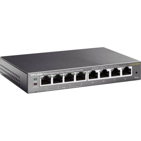 Switch 8P Gigabit Di Cui 4P Poe E Tp-Link Metal Case (1/5)