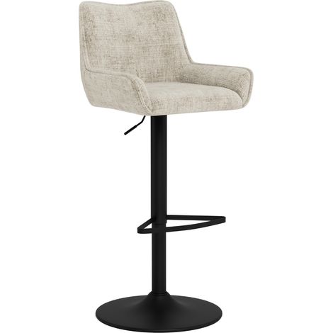 Taburete de bar giratorio Eddie color beige (1/5)