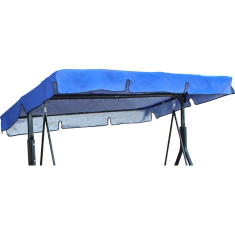 Replacement Roof Universal 3 Seat Swing Replacement Cover Awning (Only Canopy Cover) 19512515cm Blue (1/5)