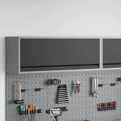 Armoire à outils Noir et gris 100 x 25 x 35 cm Acier (1/5)