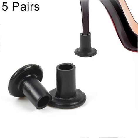 Embouts de protection antidérapants pour talons aiguilles - 5 paires, résistants à l'usure, couleur aléatoire, modèle 1 (1/5)