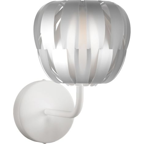Applique Moderna Queen Polilux ® Argento E Metallo 1 Luce E14 (1/2)