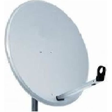 Antenne parabolique 65cm en aluminium, couleur gris clair