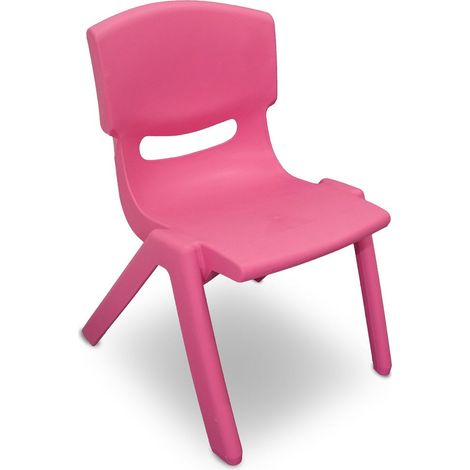 Sedia da Giardino per Bambini 26x30x50 cm in Plastica Rosa
