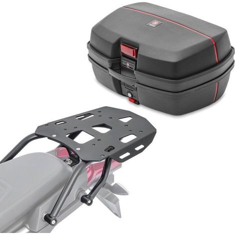 Set Top Case + Support pour Aprilia Tuareg 660 22-25 Bagtecs TB8 45L