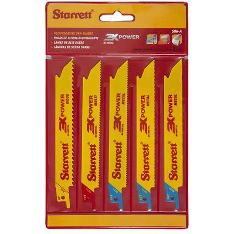 Starrett SB6-A SB6-A Reciprocating Blade Kit Pack 5 STRSB6A