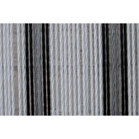 TÜRVORHANG OSTUNI 1, 90X210CM WEIß-SCHWARZ-GRAU (1/5)