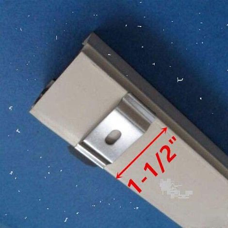 Support de fixation pour stores verticaux sur rails supérieurs - Installation et retrait faciles (1/4)