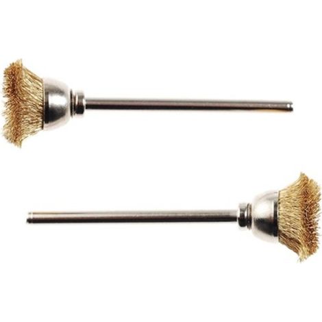 2 SPAZZOLE OTTONE TAZZA Minitrapano MINI TRAPANO DREMEL FLESSIBILE (1/2)