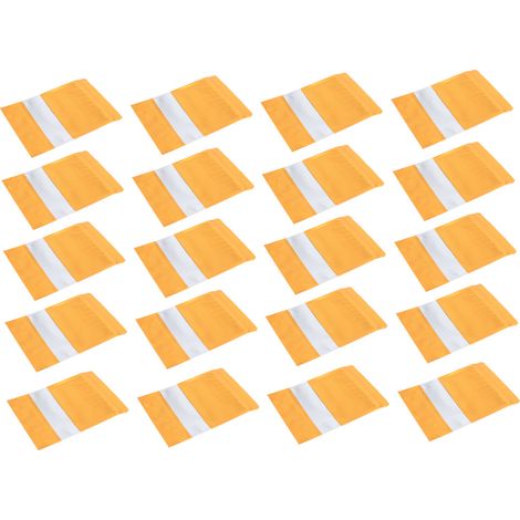 20 sachets en papier kraft avec fenêtre et zip, sacs de rangement pour snacks, bonbons, emballage alimentaire refermable (1/5)