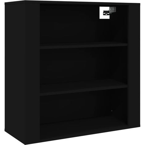 Meubles de Rangement,Armoire murale Noir 80x33x80 cm Bois d'ingénierie CFW842050 (1/5)