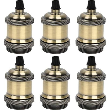 Vtizikl Douille E27 en aluminium moulé sous pression 6 pièces bronze (1/5)