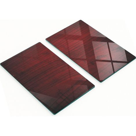 Tableros decorativos multifuncionales de vidrio templado y madera de 2x30x52 cm