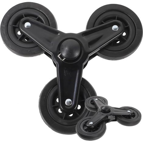 Pair of Triangular Wheels for Shopping Cart and Luggage