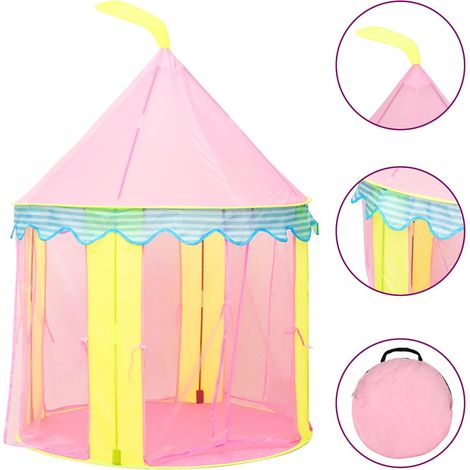 Tente de jeu pour enfants Rose 100x100x127 cm