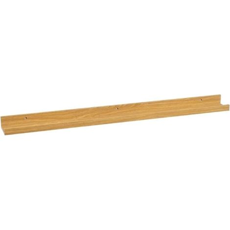 Etagère murale décorative - JUANIO - 100 x 9.5 x 5 cm - Beige - MDF - Charge 3–5 kg (1/5)