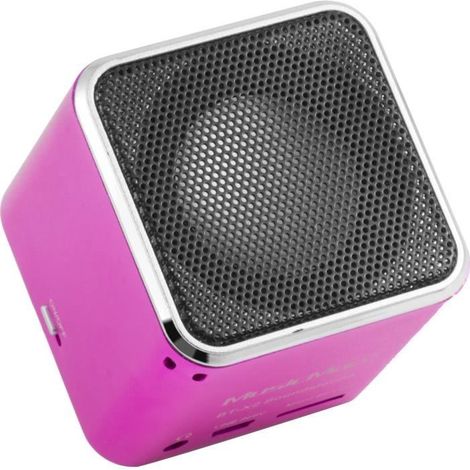 MUSICMAN BT-X2 Mini Altavoz Bluetooth con Transmisión Inalámbrica de Audio Rosa
