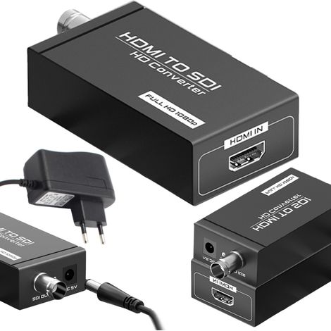 Adaptador digital HDMI a SDI de hasta 100 m, 1,485 2,97 Gb/s (1/5)