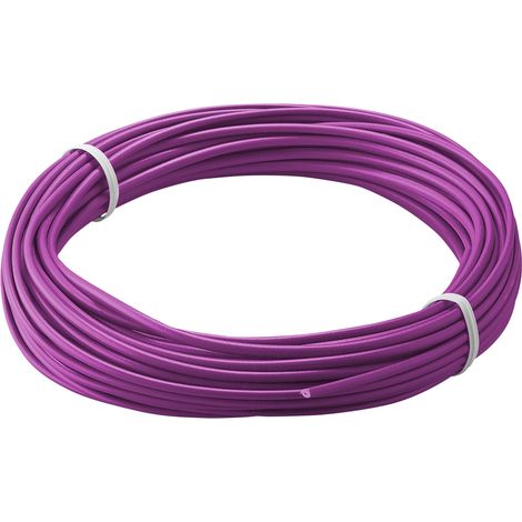 GOOBAY Fil de cuivre 77407, 1x 0,14 mm², isolé, 10 m, violet (1/2)