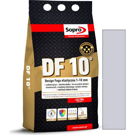 Stucco per fughe Sopro DF10 grigio chiaro 16 4kg 1051A (1/5)