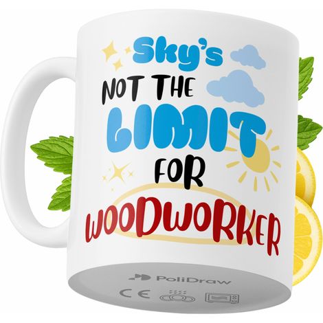 Lustige Kaffeetasse mit witzigem Textdesign für Holzarbeiter – ideal für Geburtstage, Namenstage und Feiertage. Hochwertige Tasse für besondere Anlässe, ob zu Hause, im Büro oder bei der Arbeit. Farbe (1/5)