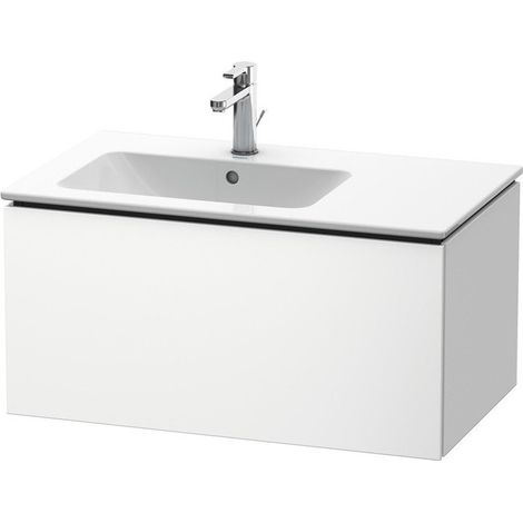 Meuble sous-vasque L-CUBE 820x481x400mm blanc mat
