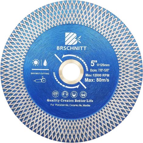 Disque diamant turbo 125mm pour carrelage, porcelaine, granit (1/5)