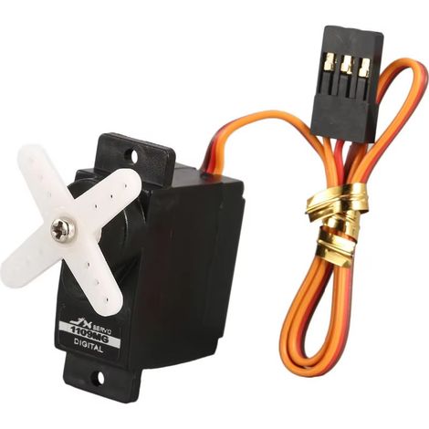 2,5 kg hoher Drehmoment, digitaler Metallgetriebe-Servomotor, 9 g Gewicht, 4,8 bis 6,0 VRC, für Modellautos, Modellflugzeuge und Starrflügler.