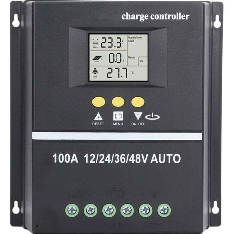 Contrleur de Charge solaire MPPT, double Port USB, écran LCD rétroéclairé, régulateur de panneau solaire 12V 24V 36V 48V adaptatif (1/4)