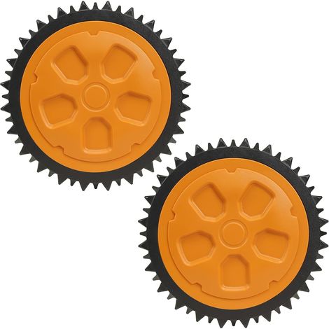 2x Roues Lestées Tout-Terrain pour Robots Tondeuses Worx Landroid, Modèle Standard, compatibles avec WR141E / WR142E / WR143E / WR165E / WR167E (1/5)
