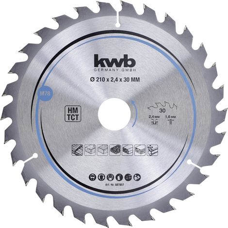 kwb  587857 Hartmetall Kreissägeblatt 210 x 30 mm  1 St.