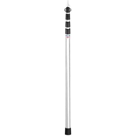 Pair Mât télescopique réglable en aluminium 4 sections 230 cm Stabilité accrue avec tubes de 30 mm Pour tentes et bâches en extérieur (1/5)