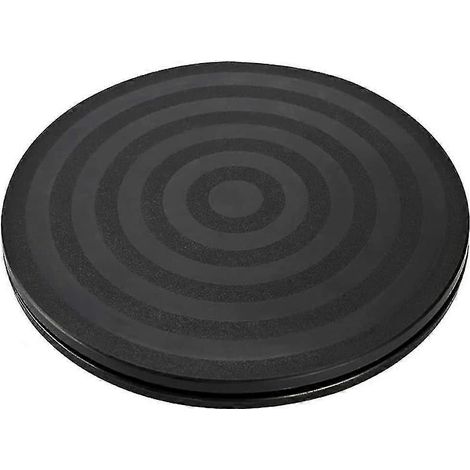 Plateau tournant 360° avec base à roulement à billes, noir (1 pièce) (1/5)