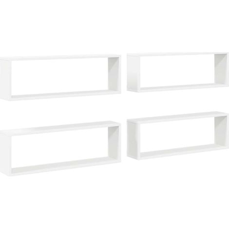 Maison Exclusive - Würfelregale 4 Stk. Weiß 80x15x26,5 cm Holzwer (1/5)