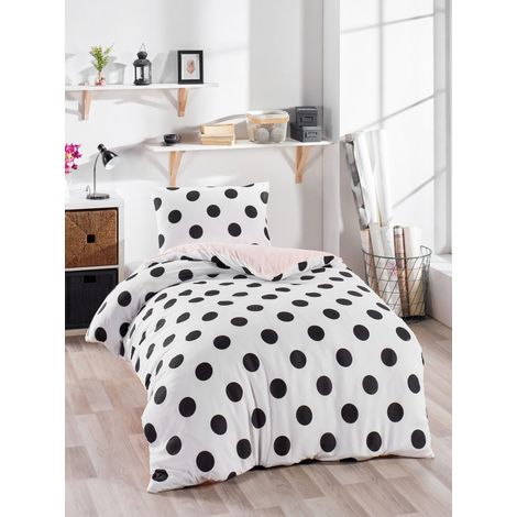 Funda nórdica, funda nórdica, ropa de cama Set Blanco Negro