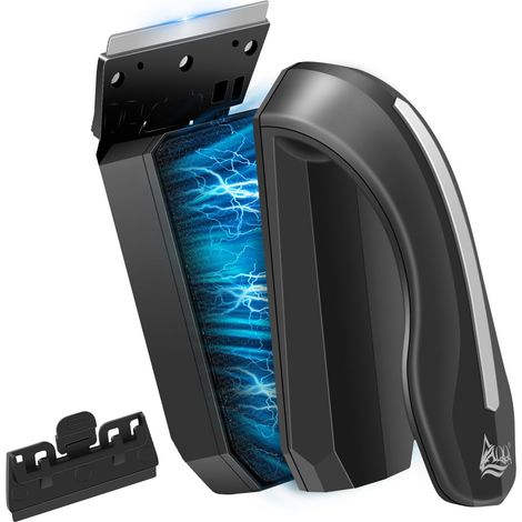 Aimant Aquarium Nettoyage, Brosse Aquarium Nettoyage Vitre, Brosse Magnétique pour Aquariums avec Grattoir pour Les Aquariums d'une épaisseur Maximale de 2.5 cm (1/5)
