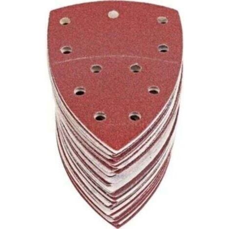 60 Feuilles Abrasives Triangles Papier Poncage Triangulaire Ponceuse Mouse Delta, 105 x152 mm, Grain P40/60/80/120/180/240 (1/4)
